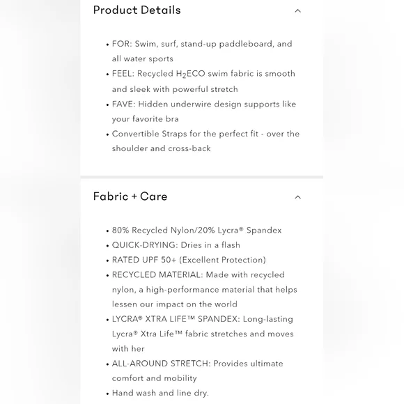 Athleta "Square Neck Bikini Top" In Riche Abstract Black Dot Pattern Size 34 B/C - Picture 8 of 9